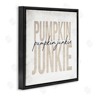 Stupell Studio | Pumpkin Junkie Text Charming Distress