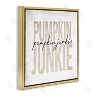 Stupell Studio | Pumpkin Junkie Text Charming Distress