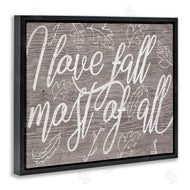 Stupell Studio | Rustic I Love Fall Wood Pattern