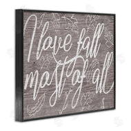 Stupell Studio | Rustic I Love Fall Wood Pattern