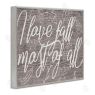 Stupell Studio | Rustic I Love Fall Wood Pattern