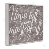Stupell Studio | Rustic I Love Fall Wood Pattern