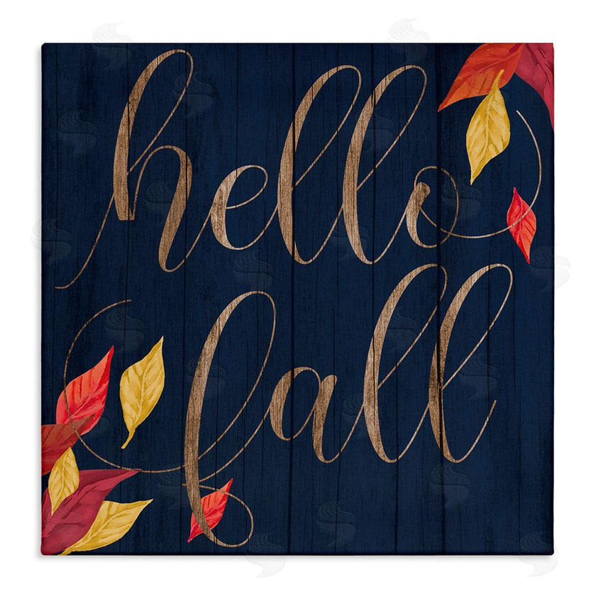 Stupell Studio | Hello Fall with Autumn Foliage