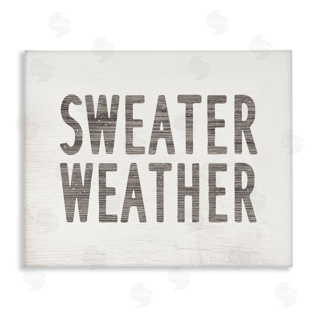 Stupell Studio Minimal Sweater Weather Text Canvas Wall Art