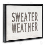 Stupell Studio | Minimal Sweater Weather Text