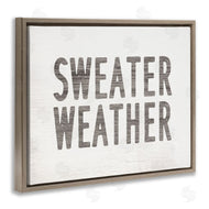 Stupell Studio | Minimal Sweater Weather Text