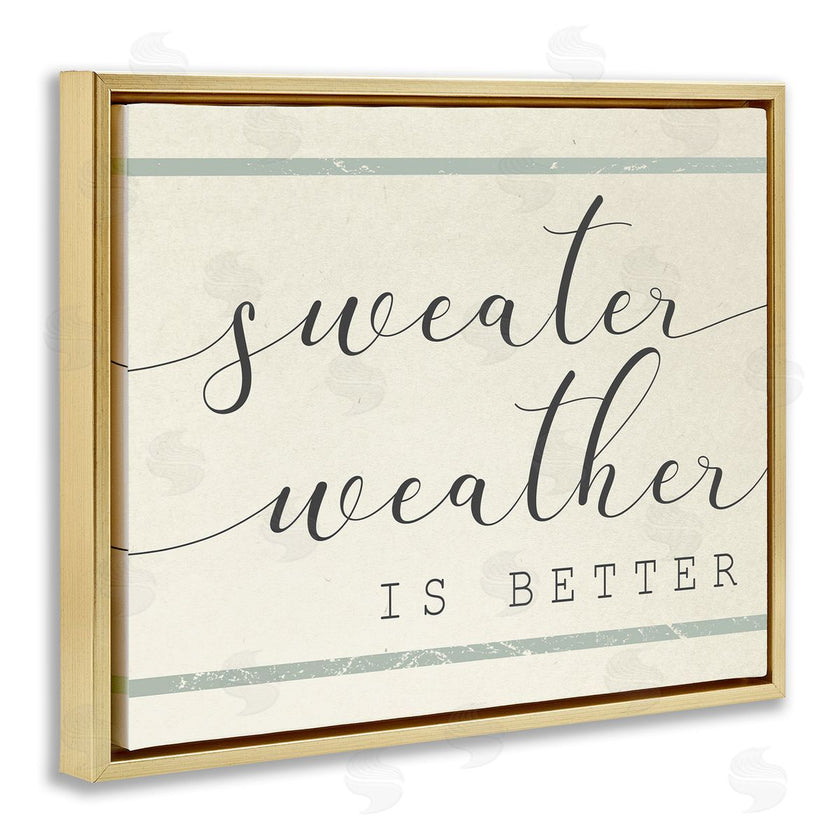 Stupell Studio | Sweater Weather is Better Bistro Stripe