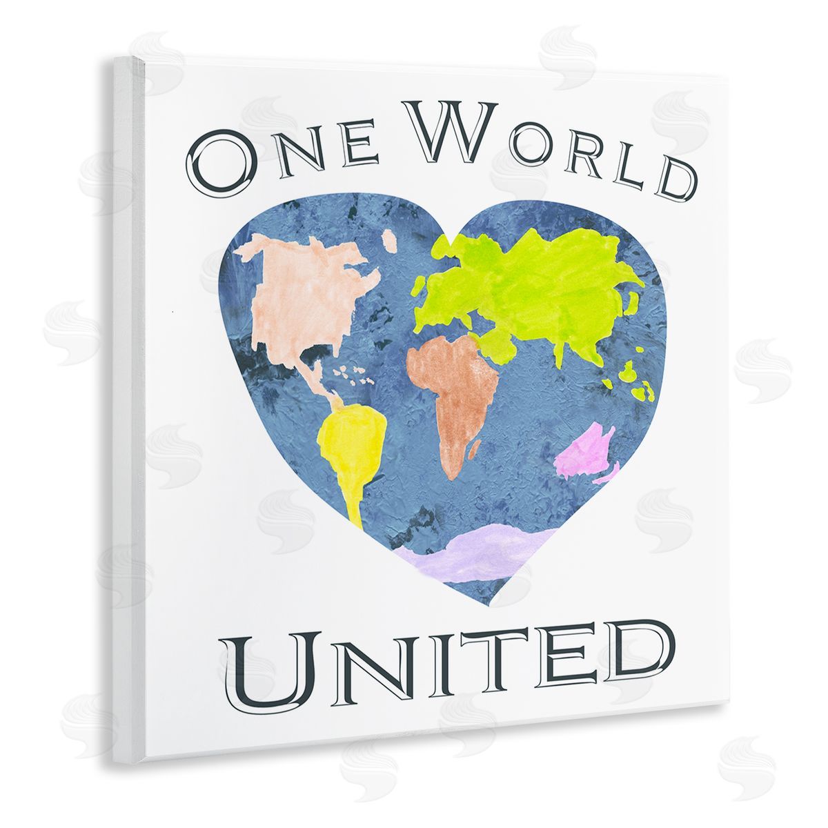 Gail Green Licensing and Design Limited One World United Heart Globe Wall Plaque Art
