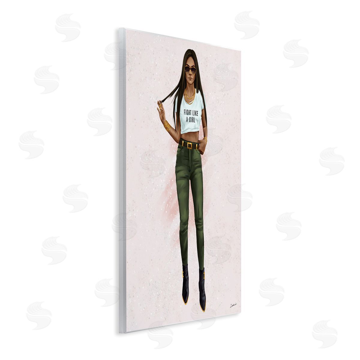 Ziwei Li Fight Like A Girl Glam Pose Wall Plaque Art