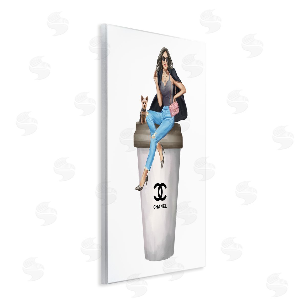 Ziwei Li Stylish Female Designer Glam Coffee  Wall Plaque Art