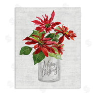 Lettered and Lined | Merry Christmas Poinsettia Bouquet