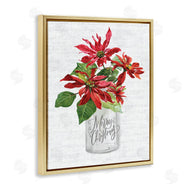 Lettered and Lined | Merry Christmas Poinsettia Bouquet