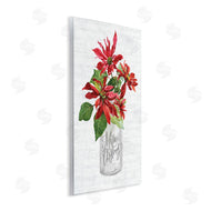 Lettered and Lined | Merry Christmas Poinsettia Bouquet