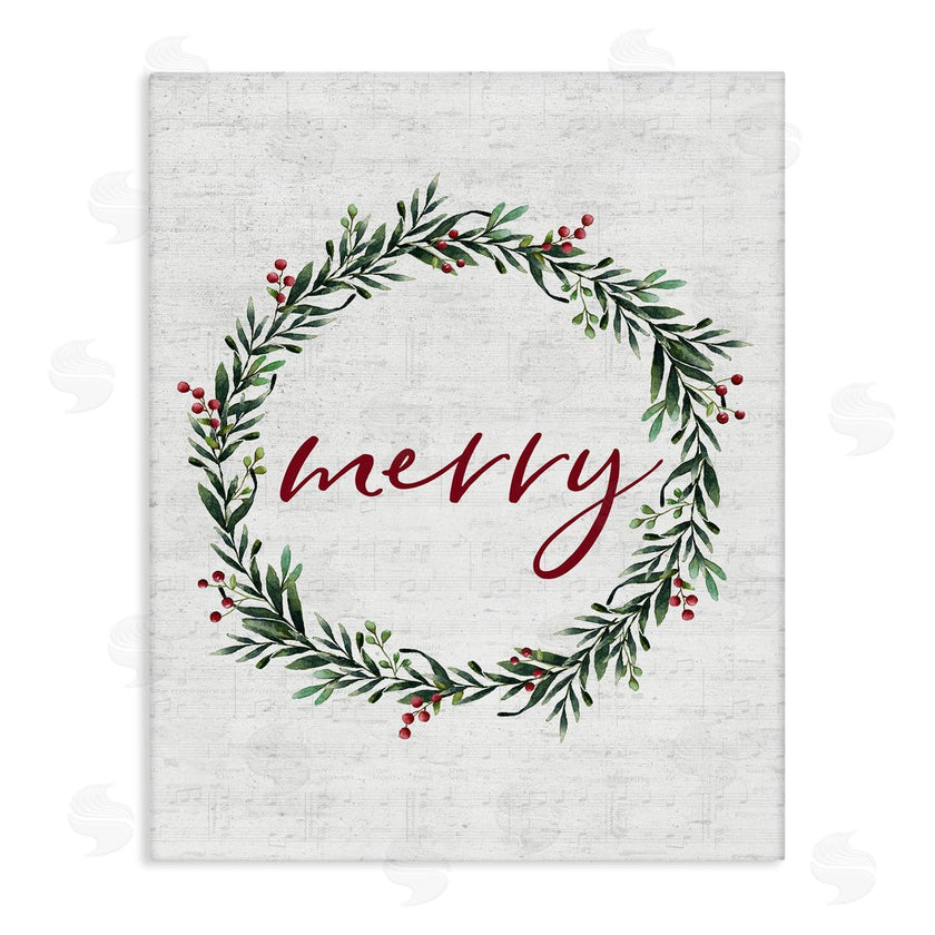 Lettered and Lined | Red Merry Country Holiday Wreath