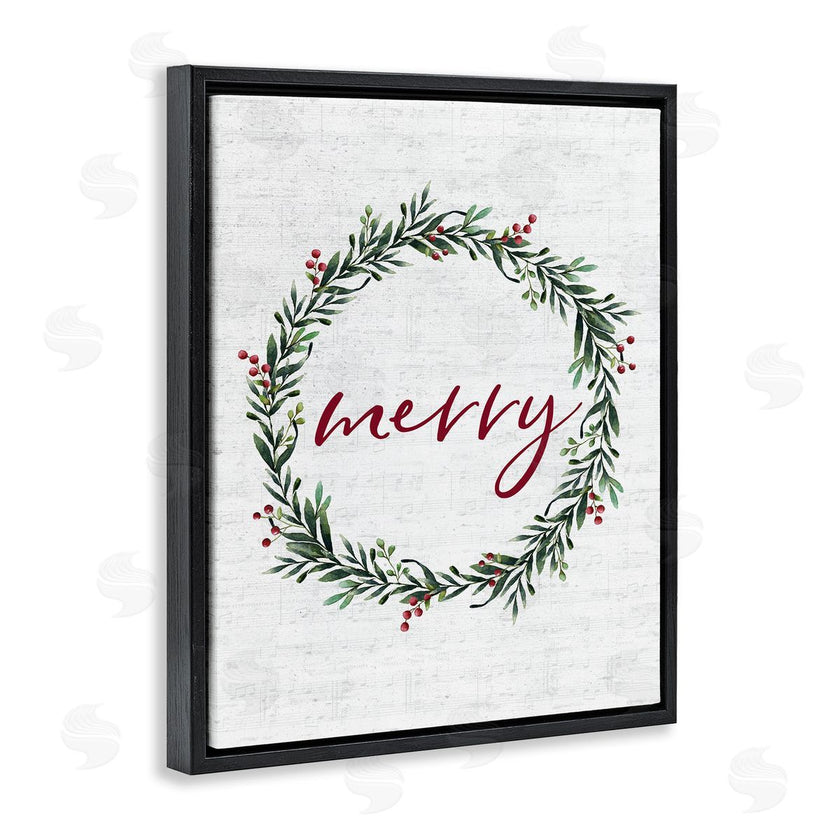 Lettered and Lined | Red Merry Country Holiday Wreath
