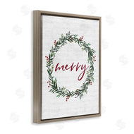 Lettered and Lined | Red Merry Country Holiday Wreath