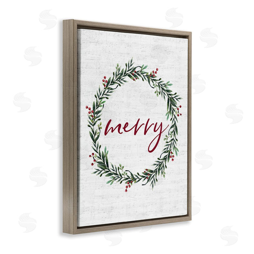 Lettered and Lined | Red Merry Country Holiday Wreath