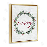 Lettered and Lined | Red Merry Country Holiday Wreath