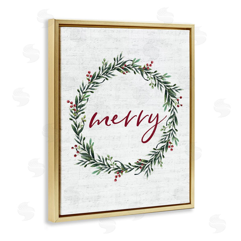 Lettered and Lined | Red Merry Country Holiday Wreath