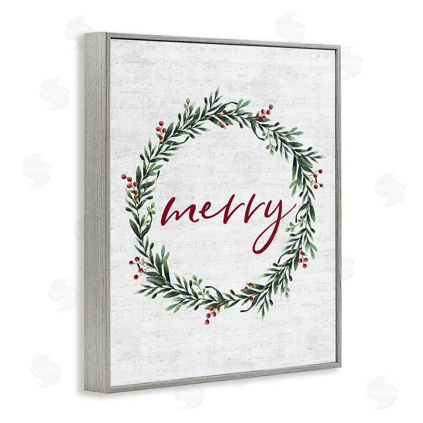 Lettered and Lined | Red Merry Country Holiday Wreath