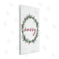 Lettered and Lined | Red Merry Country Holiday Wreath