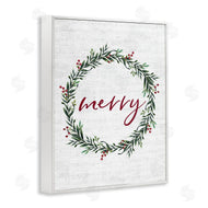 Lettered and Lined | Red Merry Country Holiday Wreath