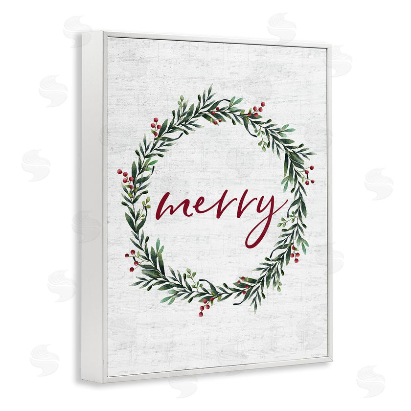 Lettered and Lined | Red Merry Country Holiday Wreath