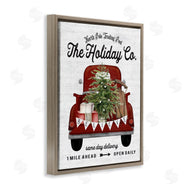 Lettered and Lined | Red Holiday Truck Fir Tree