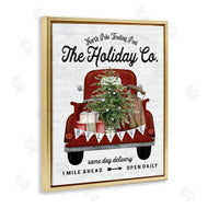 Lettered and Lined | Red Holiday Truck Fir Tree