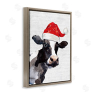 Lettered and Lined | Country Cow Santa Clause Hat