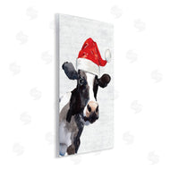 Lettered and Lined | Country Cow Santa Clause Hat