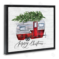 Lettered and Lined | Rustic Winter Camper Merry Christmas