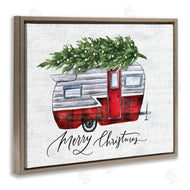 Lettered and Lined | Rustic Winter Camper Merry Christmas