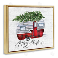 Lettered and Lined | Rustic Winter Camper Merry Christmas