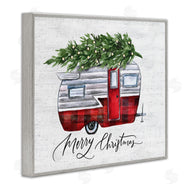 Lettered and Lined | Rustic Winter Camper Merry Christmas
