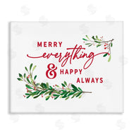 Lettered and Lined | Merry Everything Happy Always Holiday Phrase