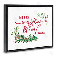 Lettered and Lined | Merry Everything Happy Always Holiday Phrase