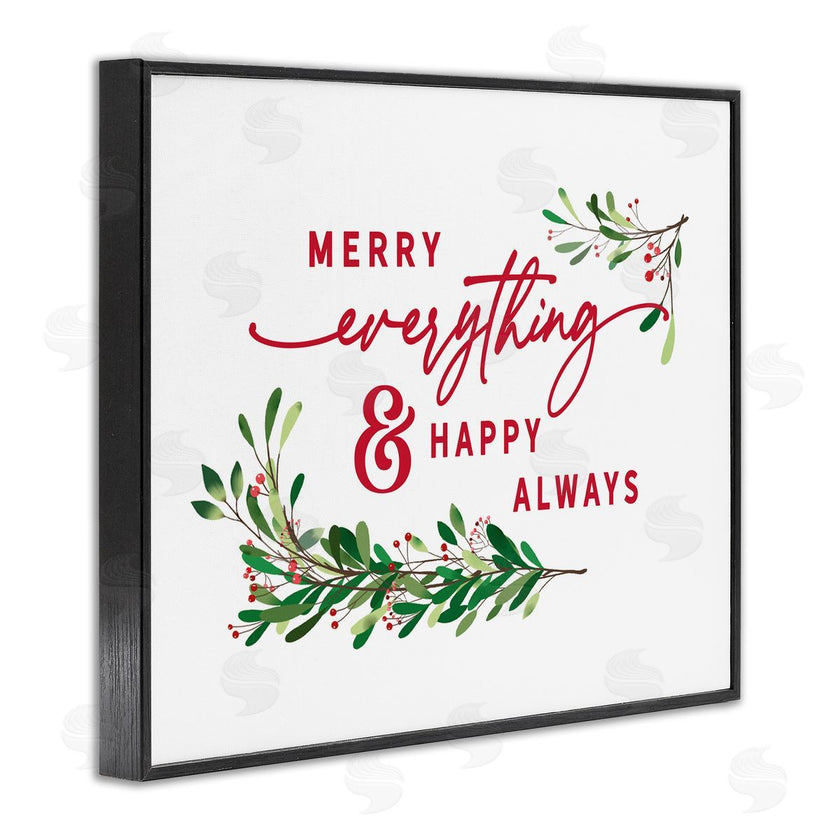 Lettered and Lined | Merry Everything Happy Always Holiday Phrase