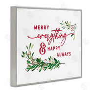 Lettered and Lined | Merry Everything Happy Always Holiday Phrase