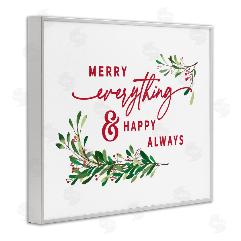 Lettered and Lined | Merry Everything Happy Always Holiday Phrase