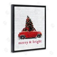 Lettered and Lined | Merry and Bright Vintage Christmas Car