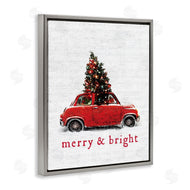 Lettered and Lined | Merry and Bright Vintage Christmas Car