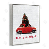 Lettered and Lined | Merry and Bright Vintage Christmas Car