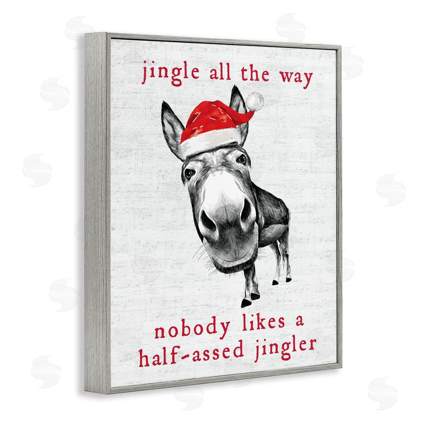 Lettered and Lined | Jingle All the Way Christmas Donkey