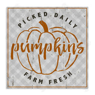 Jessica Mundo | Farm Picked Pumpkins Autumn Plaid
