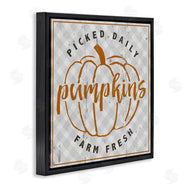 Jessica Mundo | Farm Picked Pumpkins Autumn Plaid