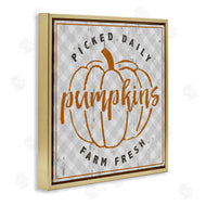 Jessica Mundo | Farm Picked Pumpkins Autumn Plaid