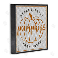 Jessica Mundo | Farm Picked Pumpkins Autumn Plaid