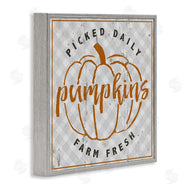Jessica Mundo | Farm Picked Pumpkins Autumn Plaid