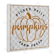 Jessica Mundo | Farm Picked Pumpkins Autumn Plaid